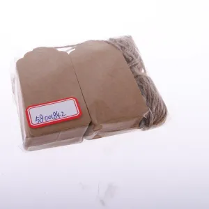 100 Pieces Blank Kraft Paper Tags Wedding Party Gift Hanging Labels Brown