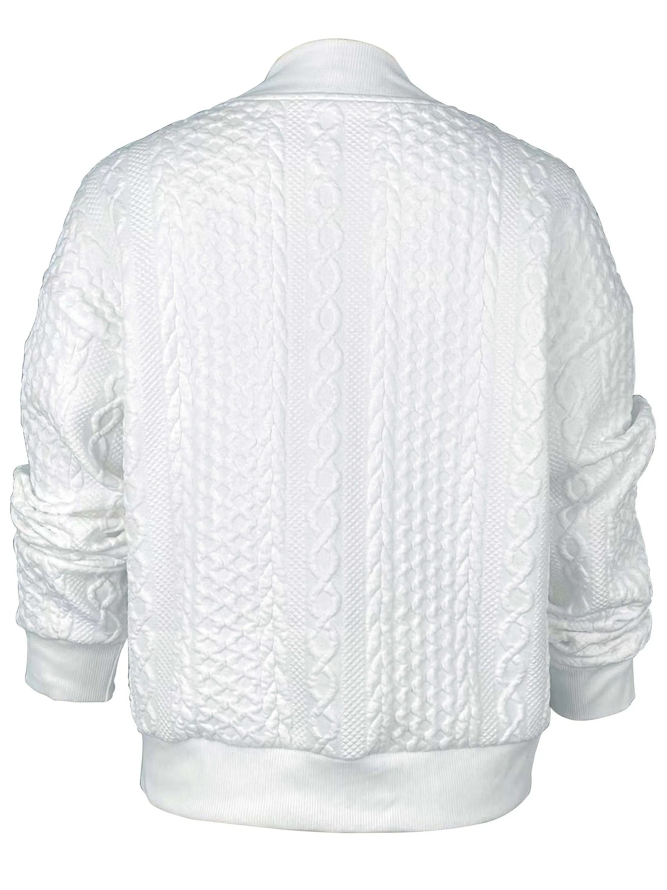 Autumn White Knit Jacket
