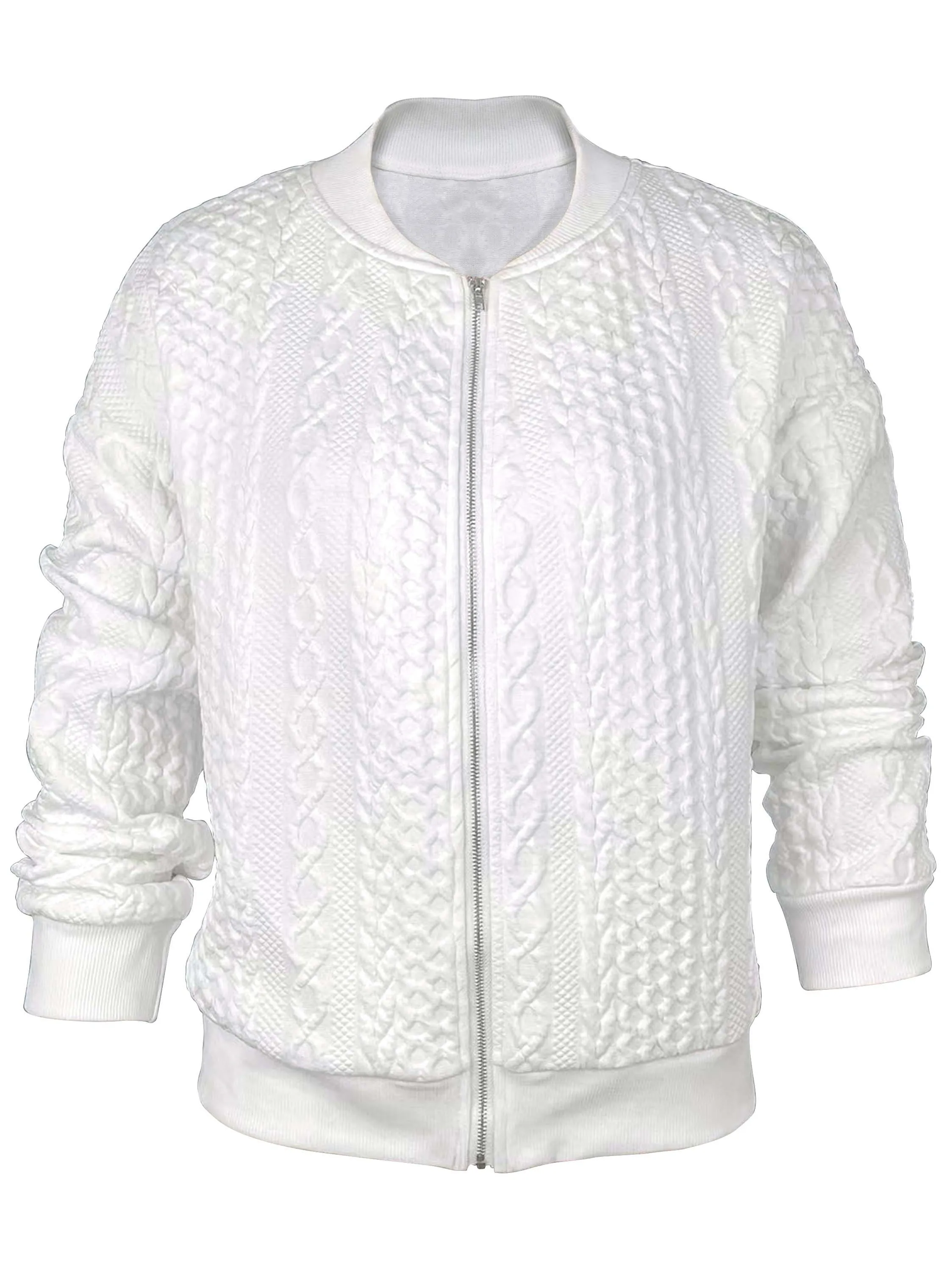 Autumn White Knit Jacket