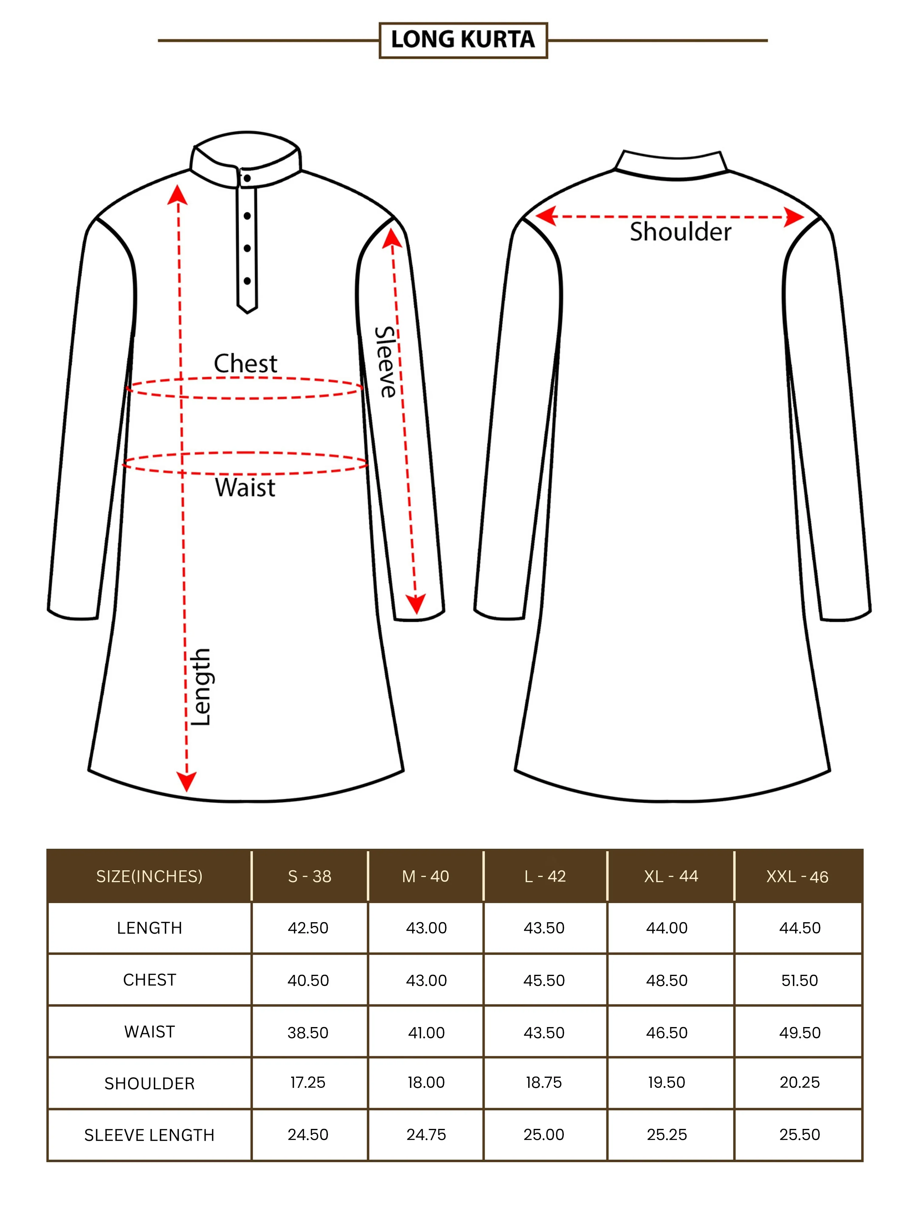 Beige Sequence Embroidery Long Kurta