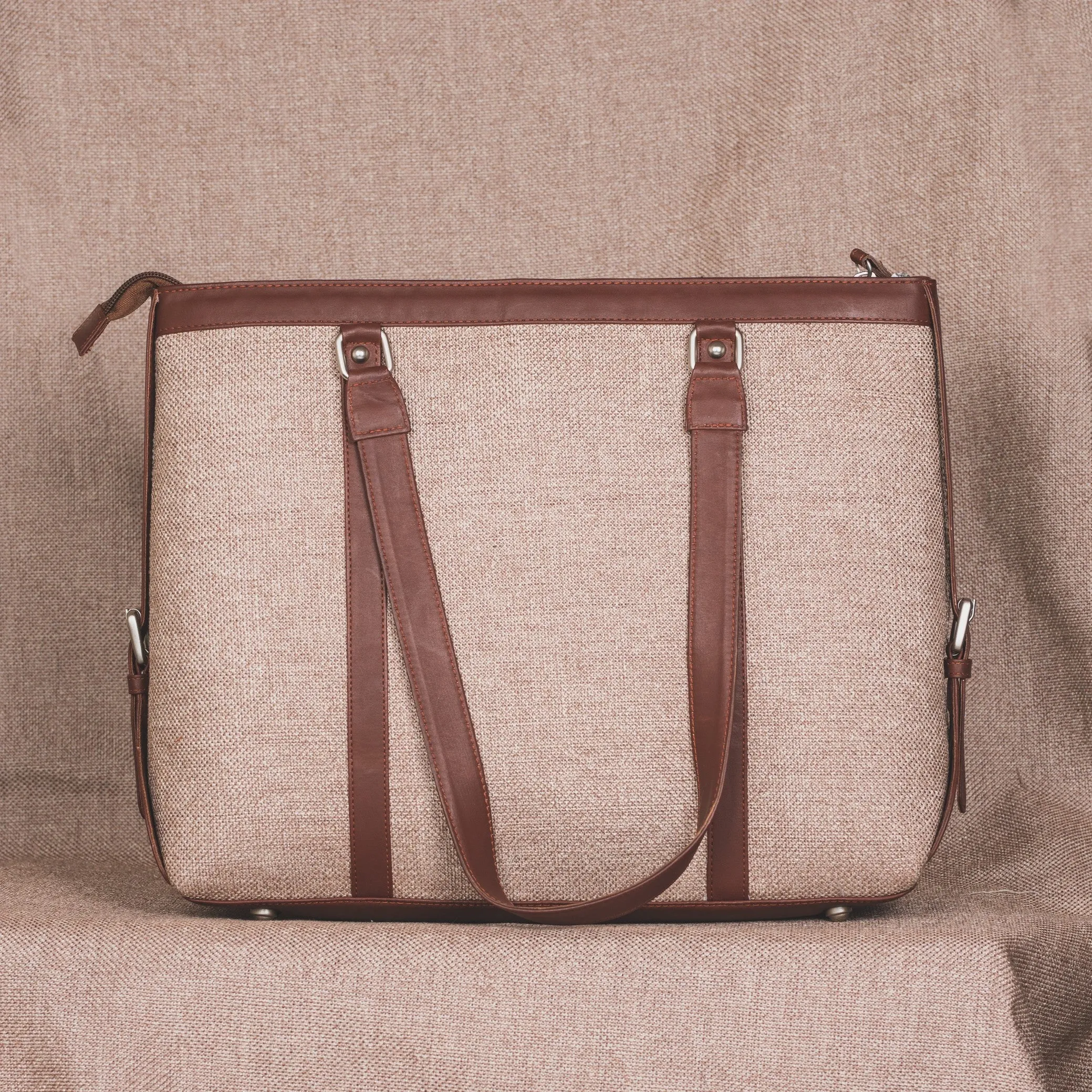 Beige Women's Office Bag