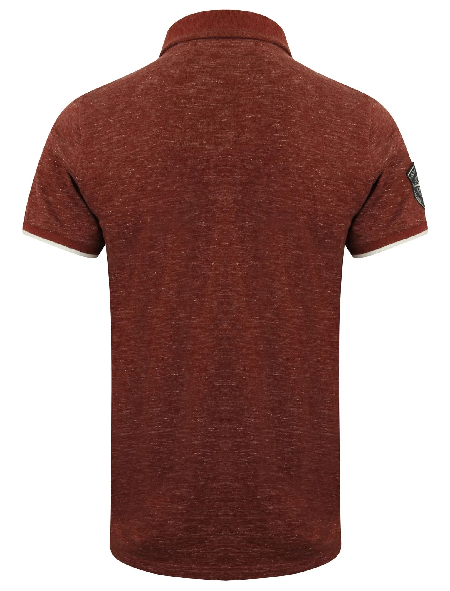 Berling Jersey Polo Shirt in Oxblood / Ivory - Tokyo Laundry