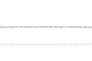 BK-46/S - Chain and Cubic Zirconia Bracelet