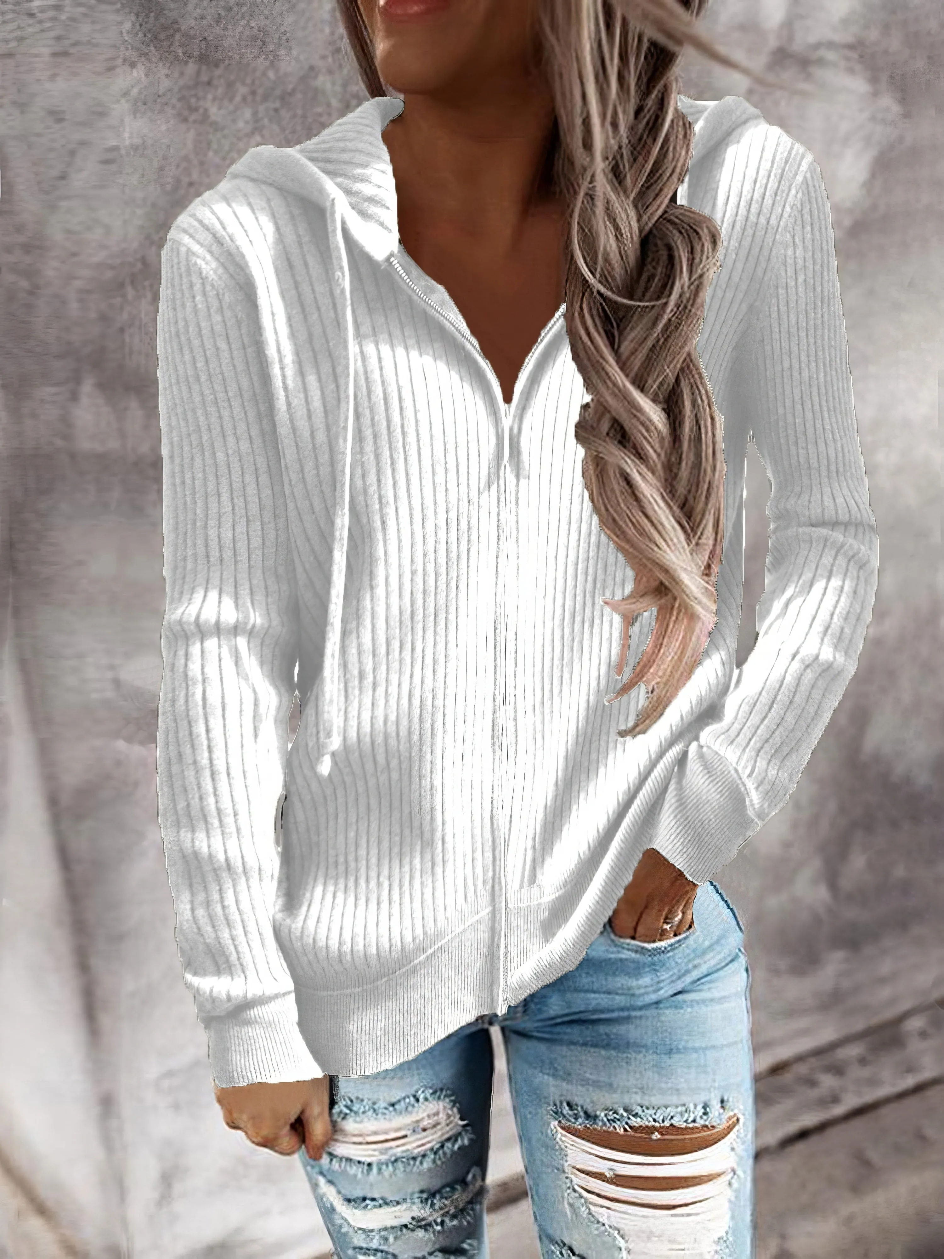 Button Down Ribbed Knit Top