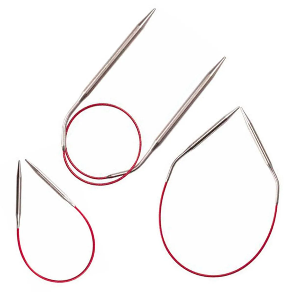 ChiaoGoo Knit RED Circular Needles - US 10.5 (6.50mm) - 32"