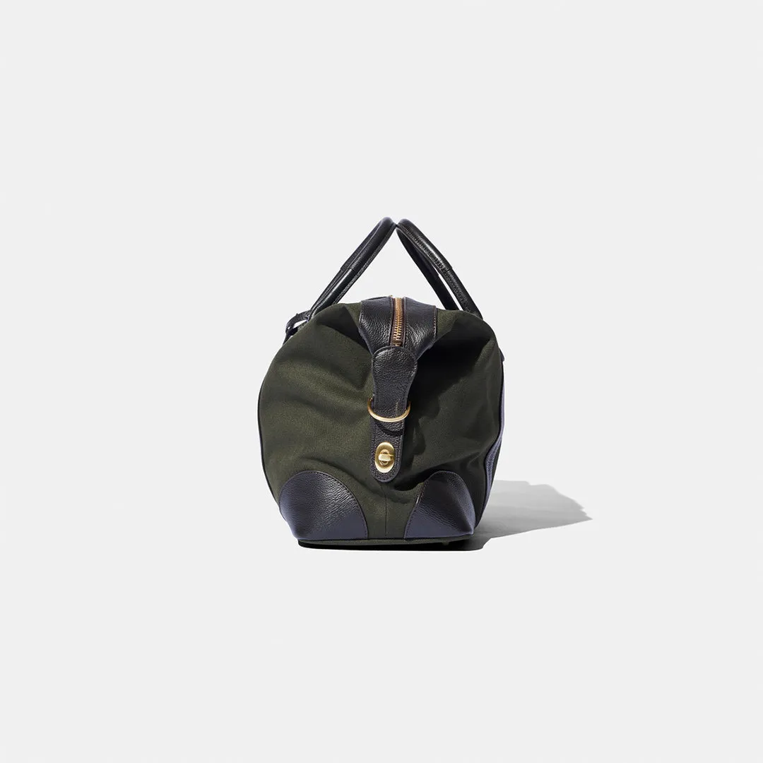 Classic Small Weekend Bag - Green Canvas by Baron