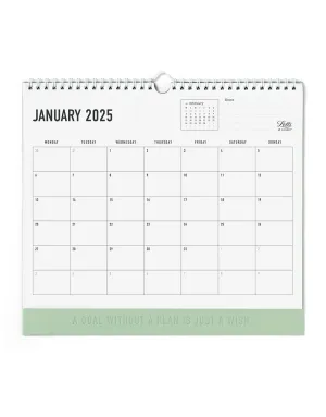 Conscious 2025 Wall Calendar Sage