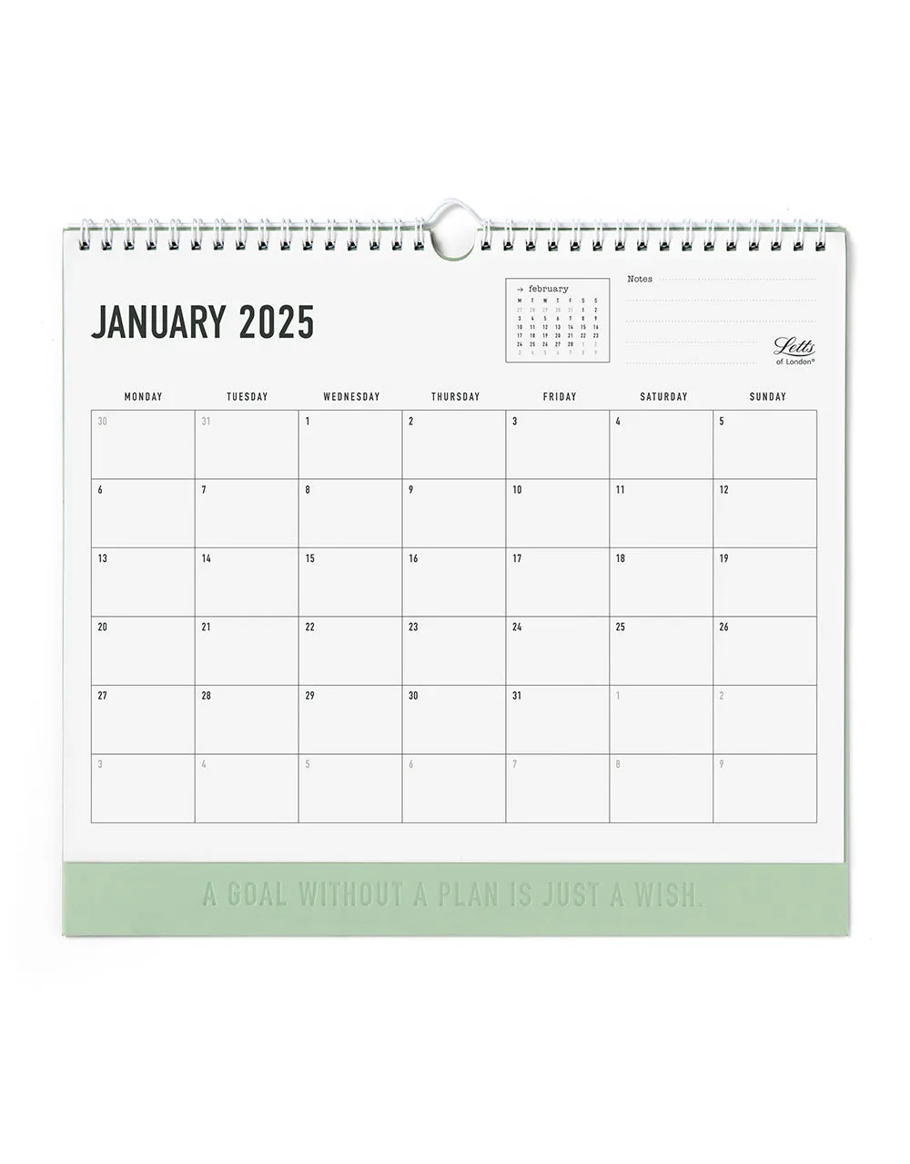 Conscious 2025 Wall Calendar Sage