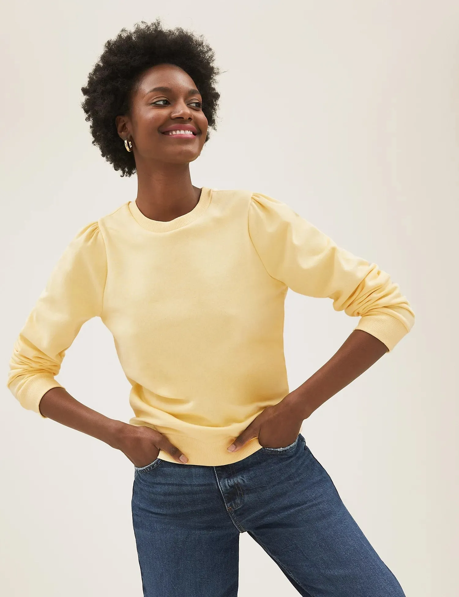 Cotton Rich Regular Fit Sweatshirt