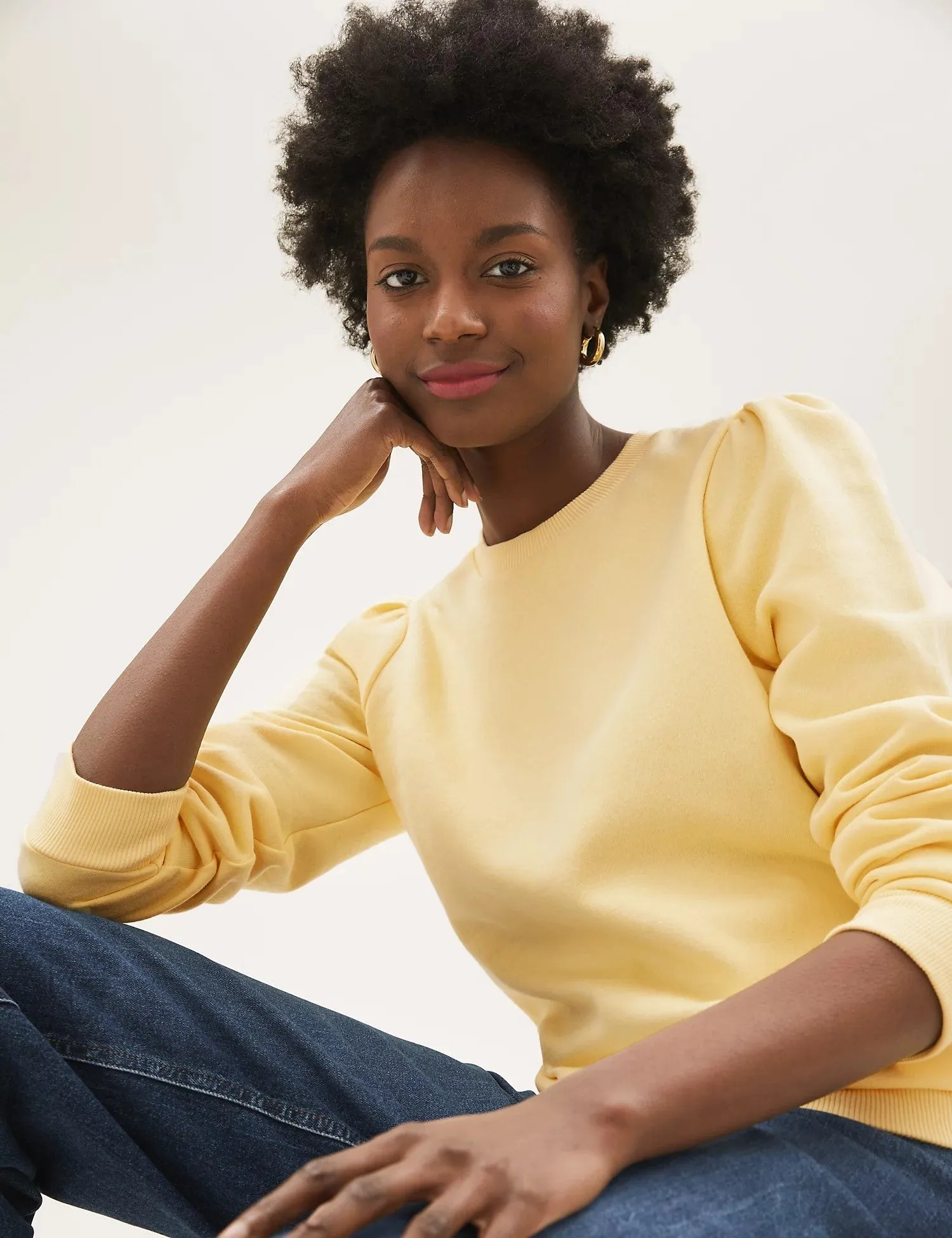 Cotton Rich Regular Fit Sweatshirt