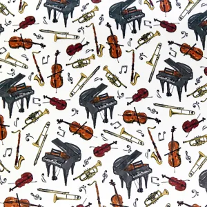 Cuddle® Prints - Music In The Air Woodland Digitally Printed Yardage