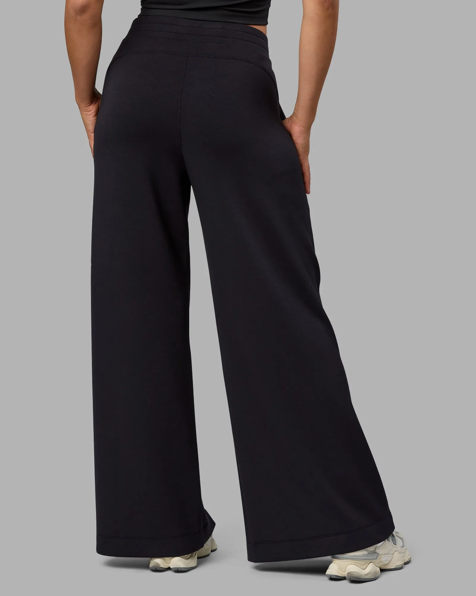 Elevate SoftTouch Wide Leg Pants - Black-Black