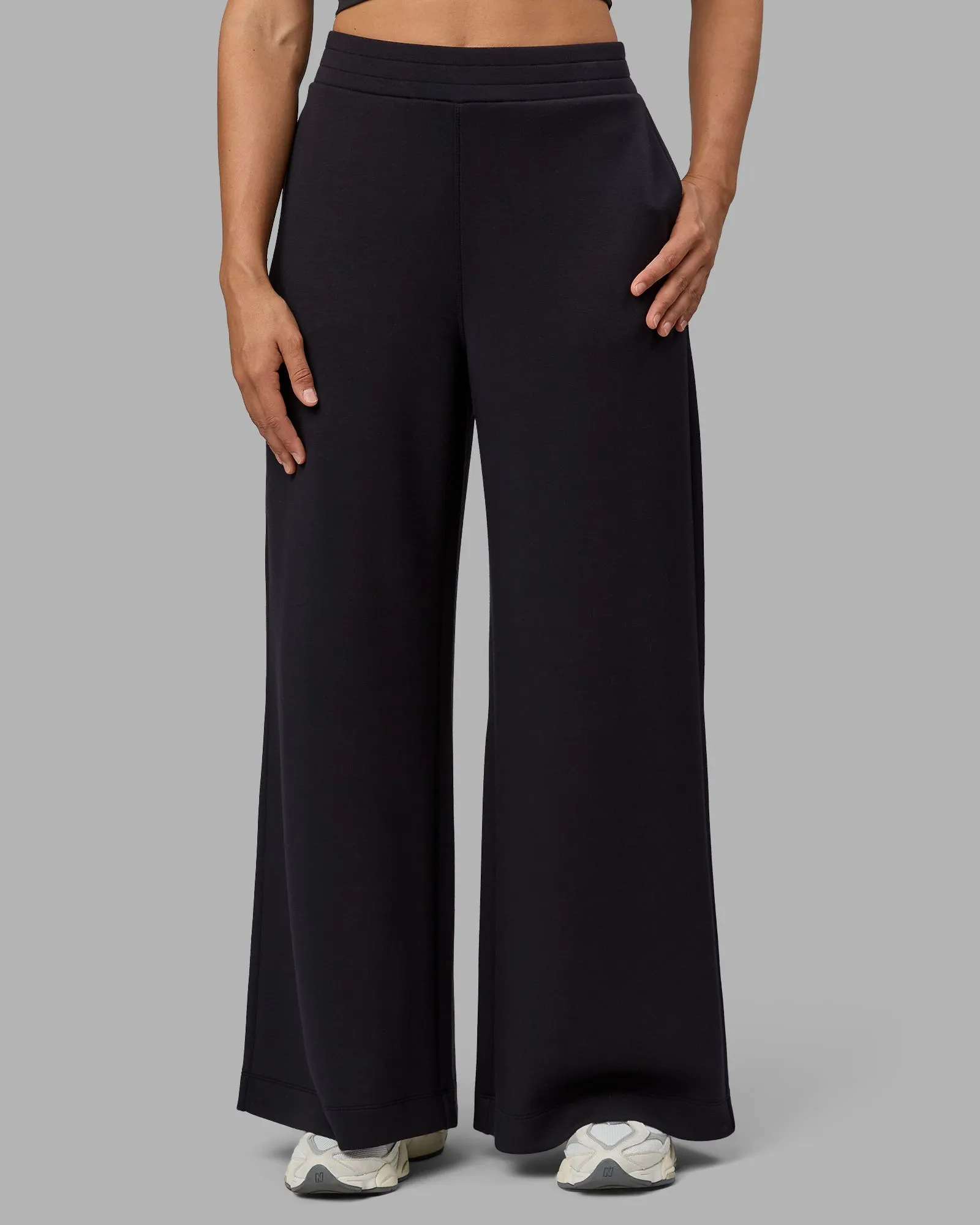 Elevate SoftTouch Wide Leg Pants - Black-Black