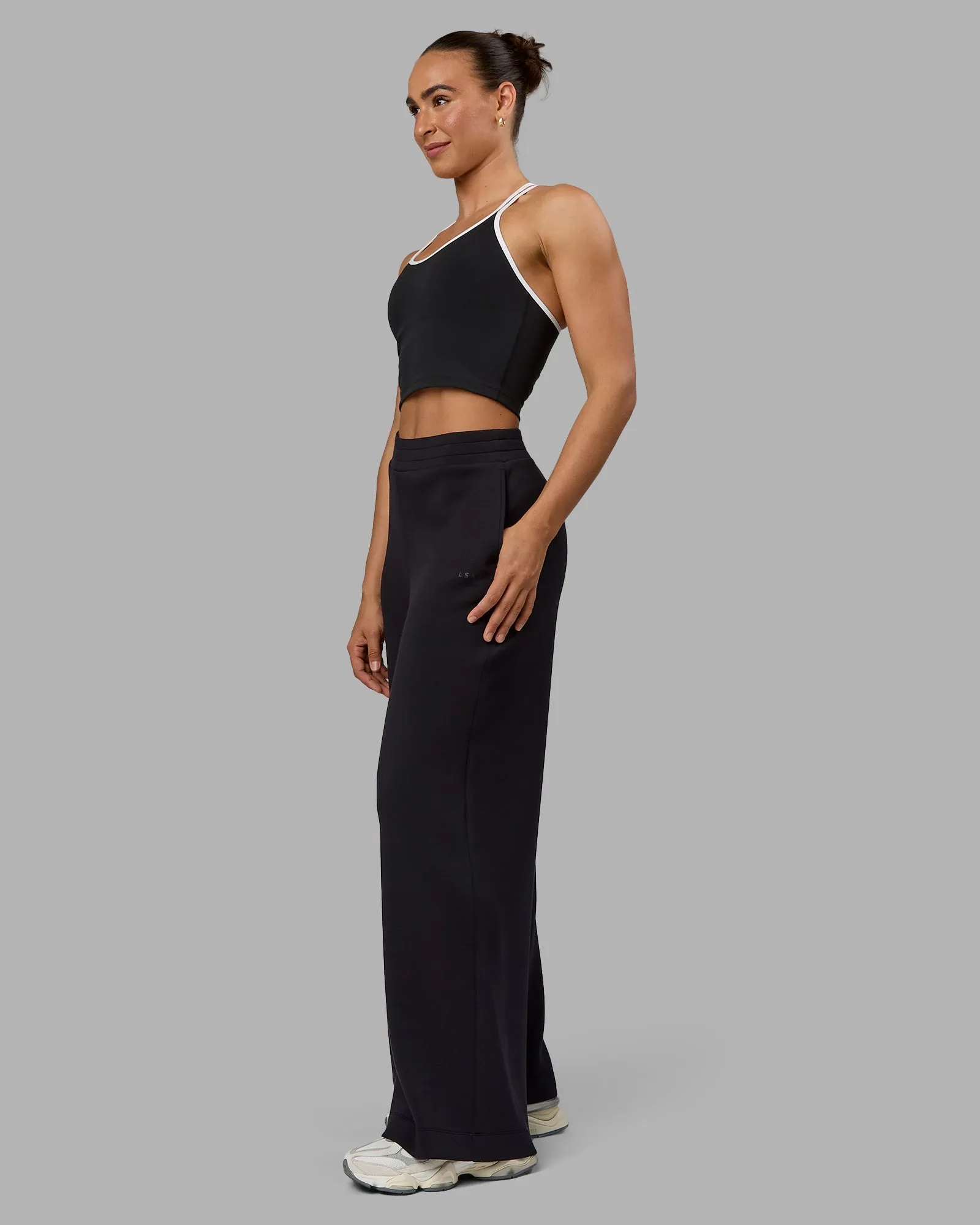 Elevate SoftTouch Wide Leg Pants - Black-Black