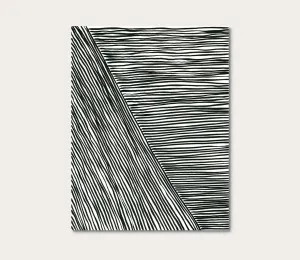 Grand Image Black and White Stripes 4 Canvas Digital Print