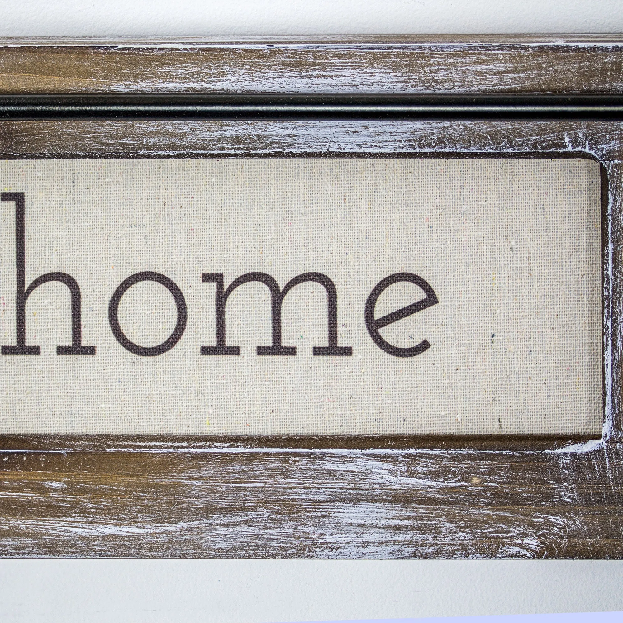 Home Sweet Home Rustic Wood Canvas Sign