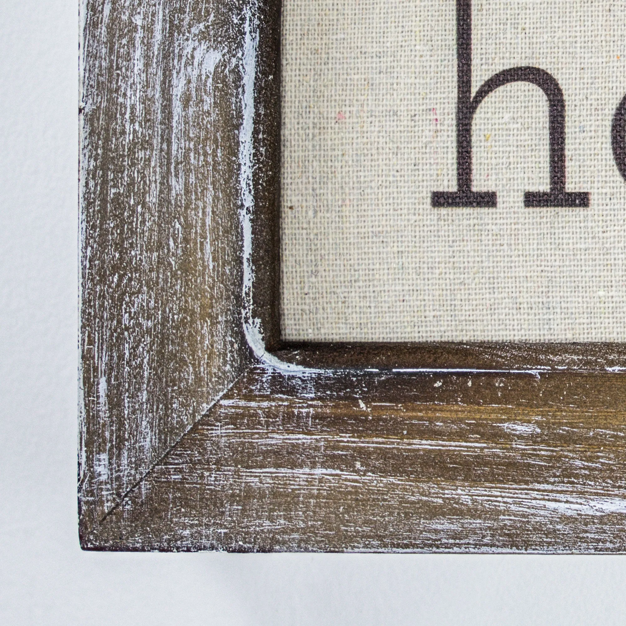 Home Sweet Home Rustic Wood Canvas Sign