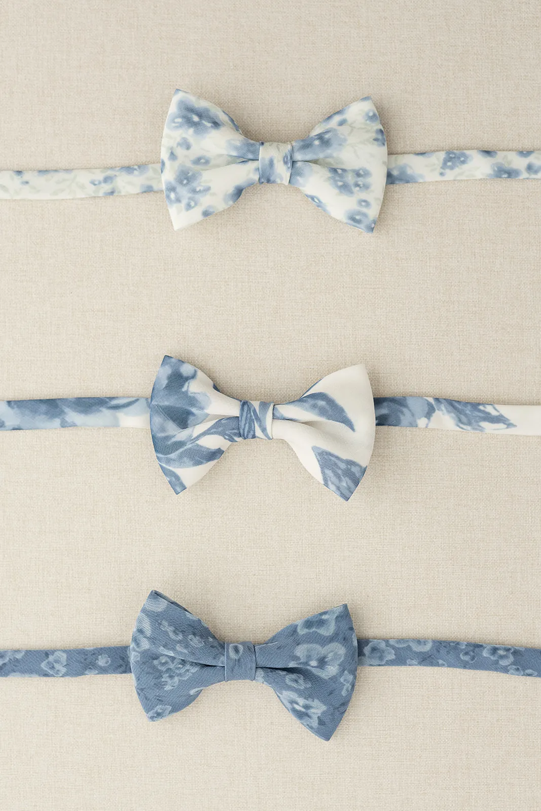 Kids Chiffon Floral Print Bowtie | Made To Order
