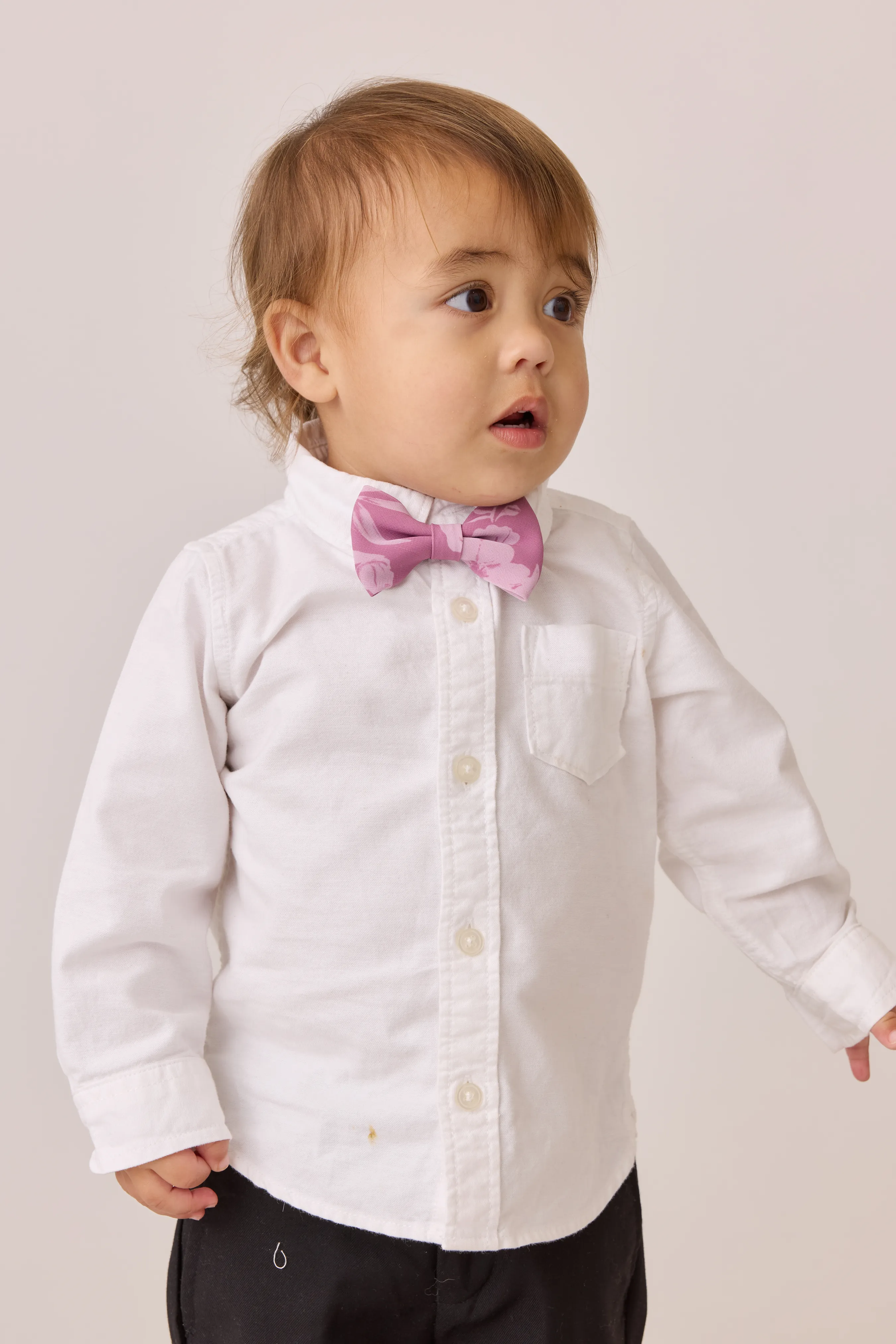 Kids Chiffon Floral Print Bowtie | Made To Order