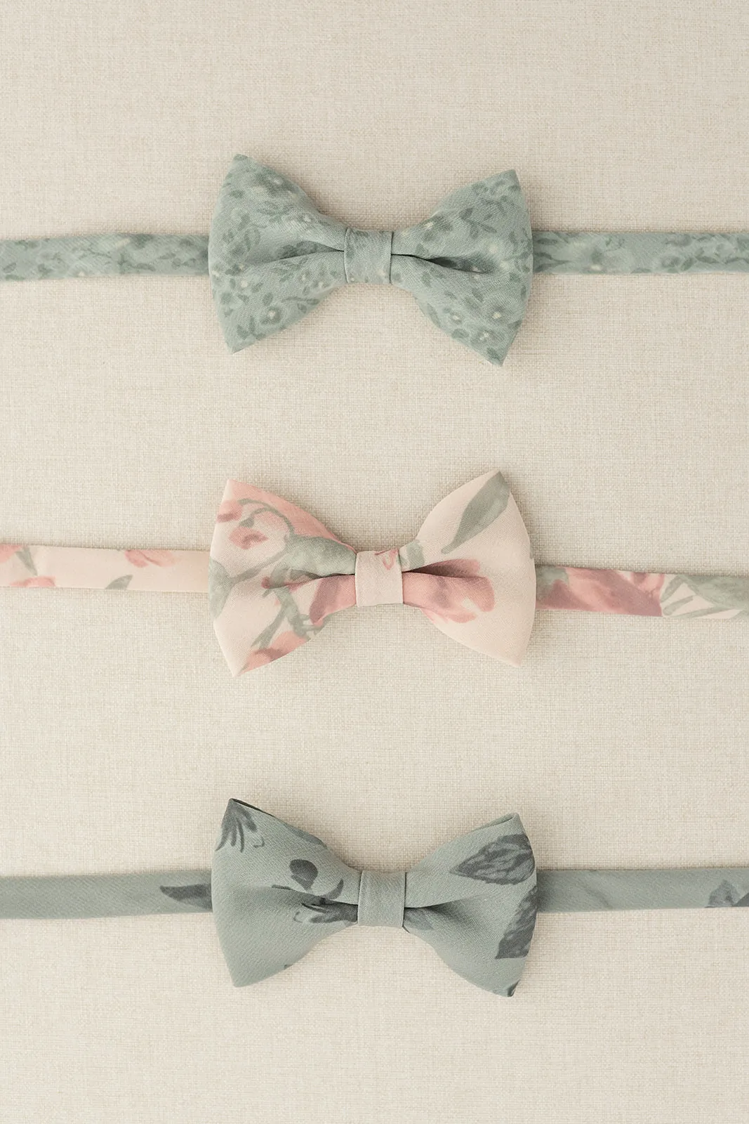 Kids Chiffon Floral Print Bowtie | Made To Order