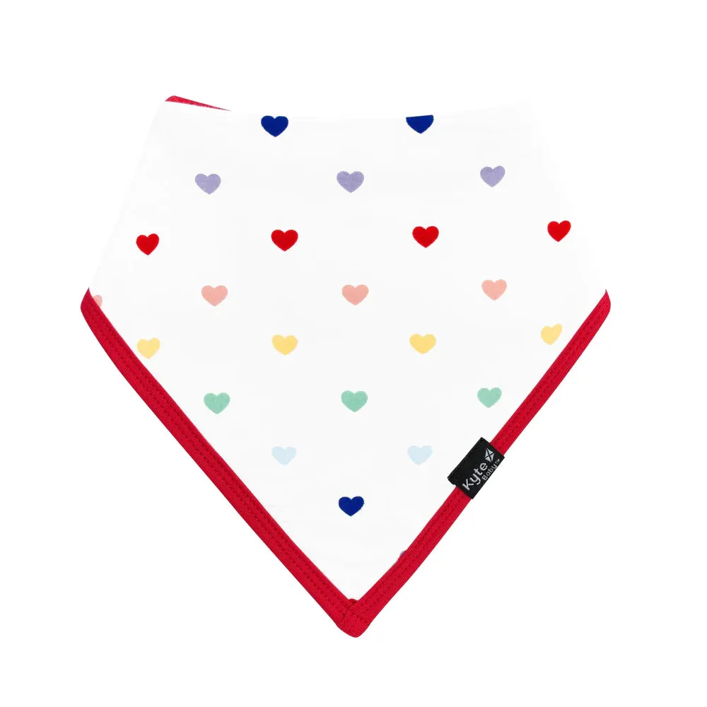 Kyte Baby Bib -  Cloud Rainbow Heart