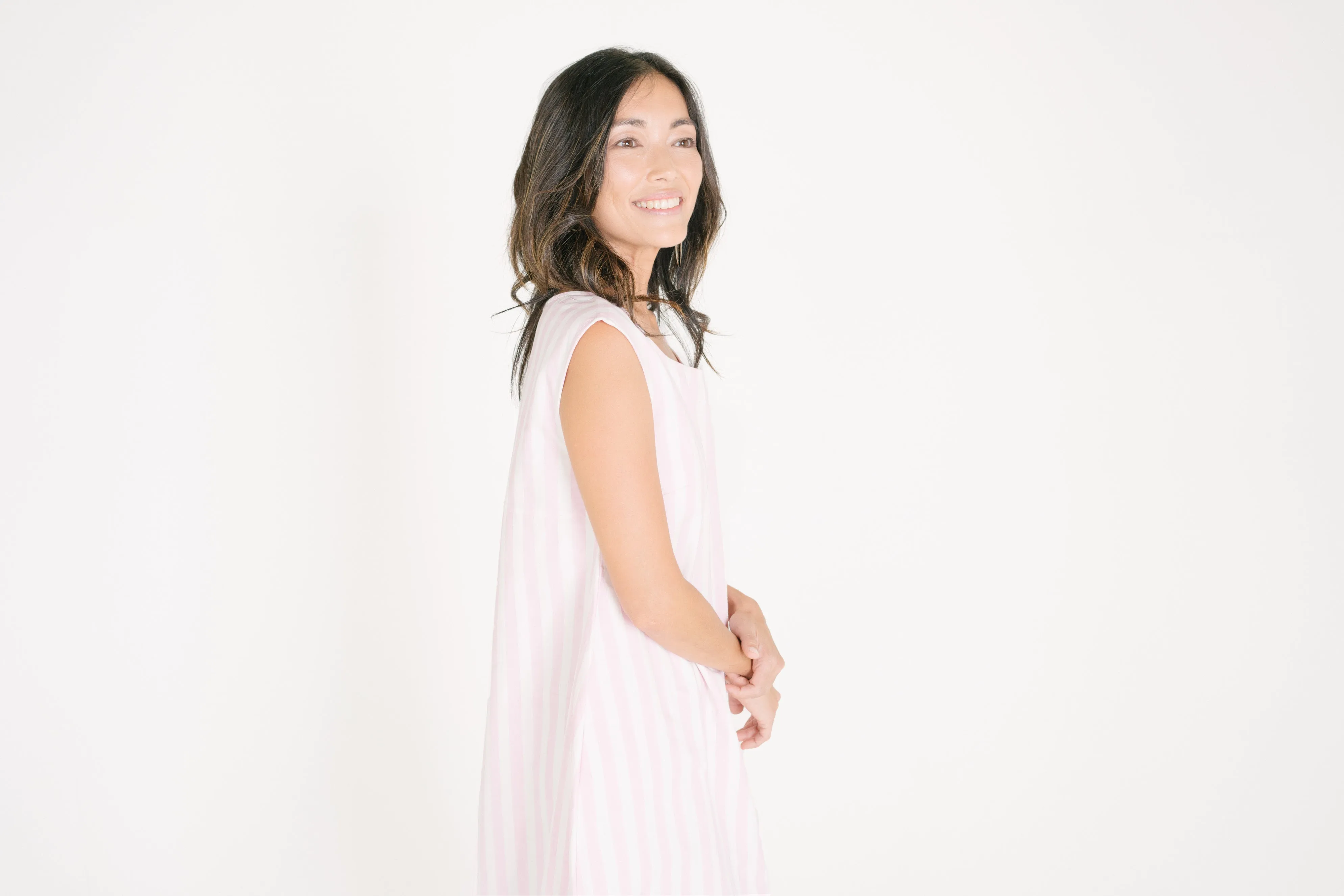 Lorraine Modern Cotton Canvas Dress: Effortless Pull-On Style