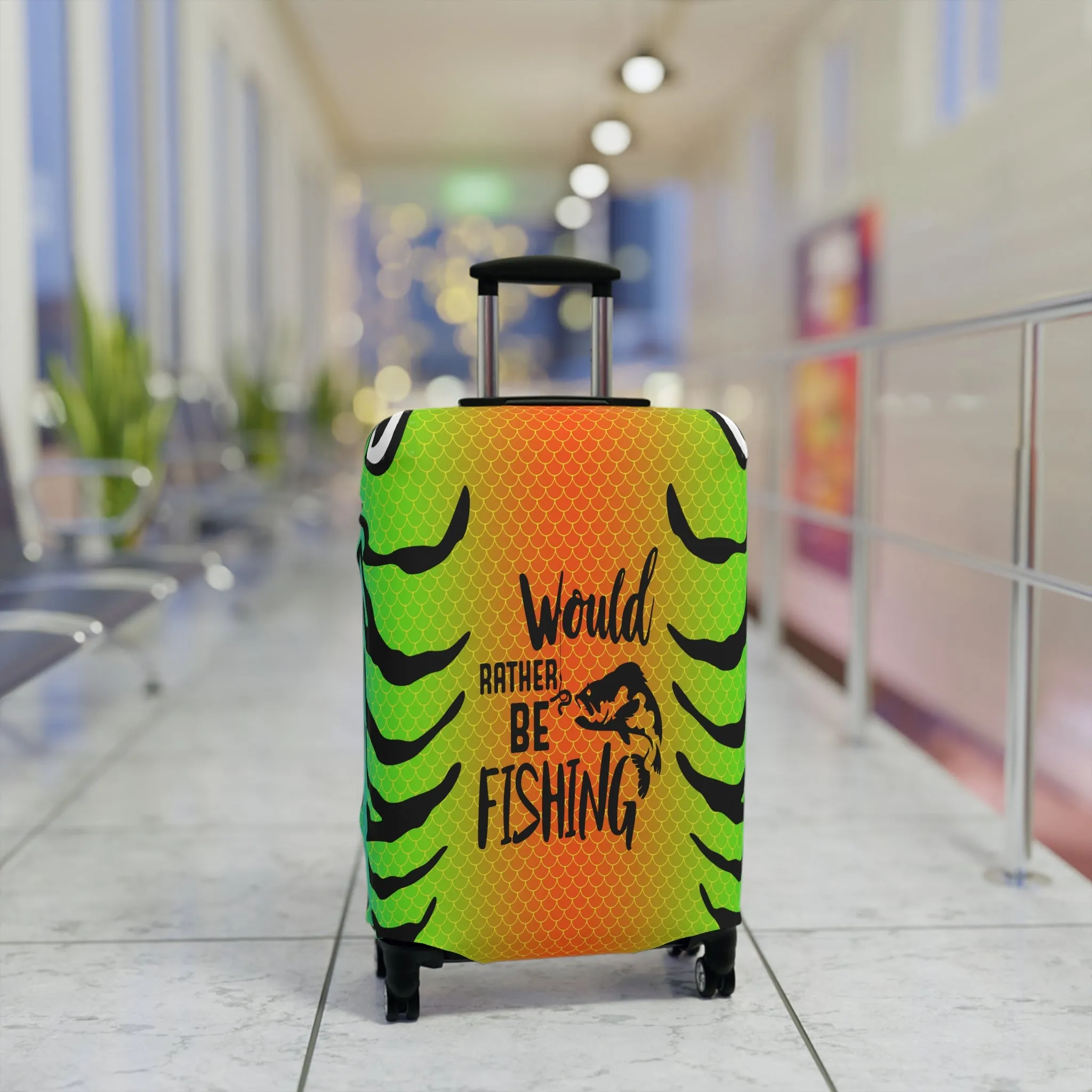 Luggage Cover, Would rather be fishing, awd-3109