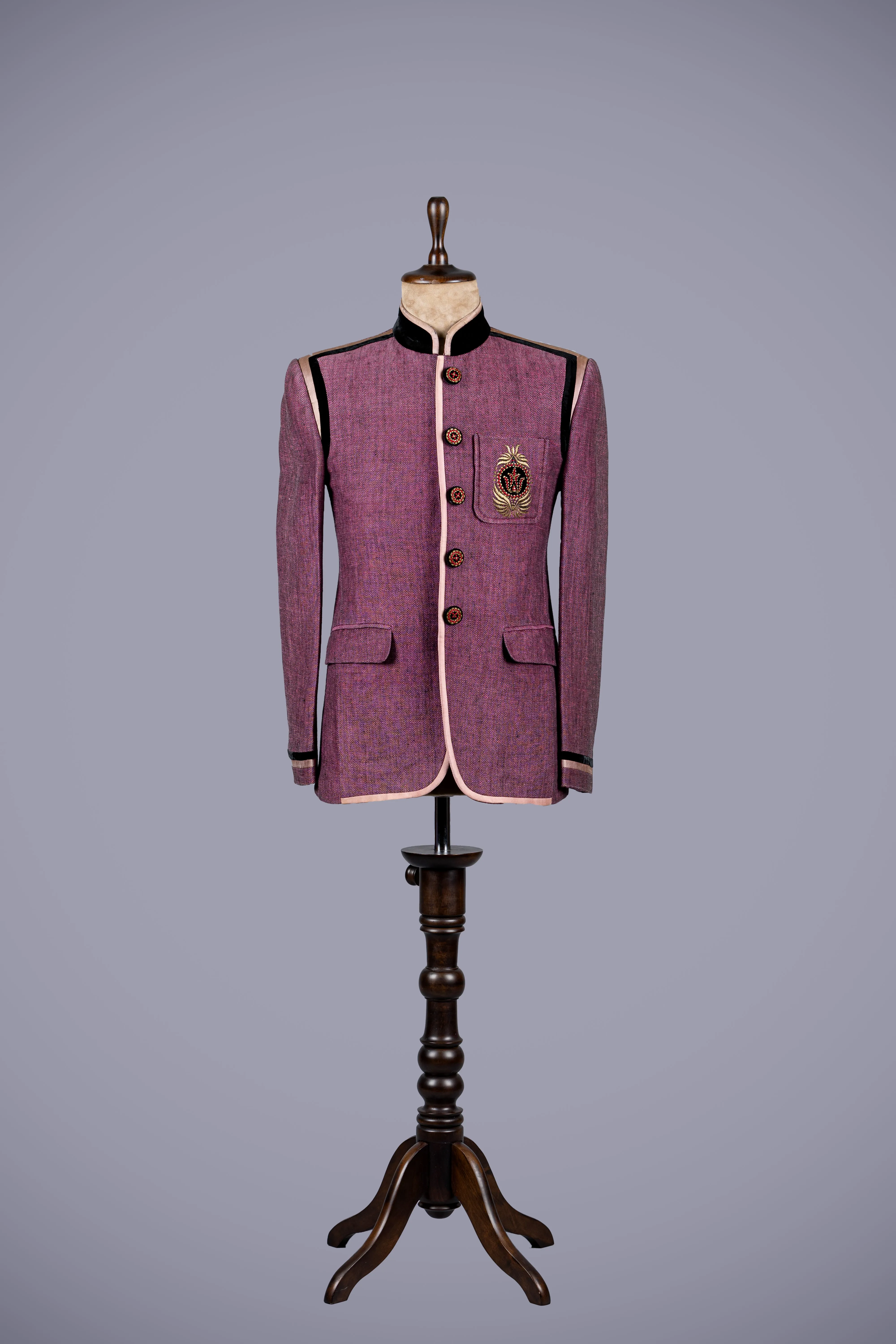 Marzanta Jute Jodhpuri Suit for a Rustic Chic Look