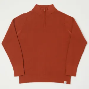 Merz b. Schwanen MWZP04 Zip Front Knit Pullover - Clay
