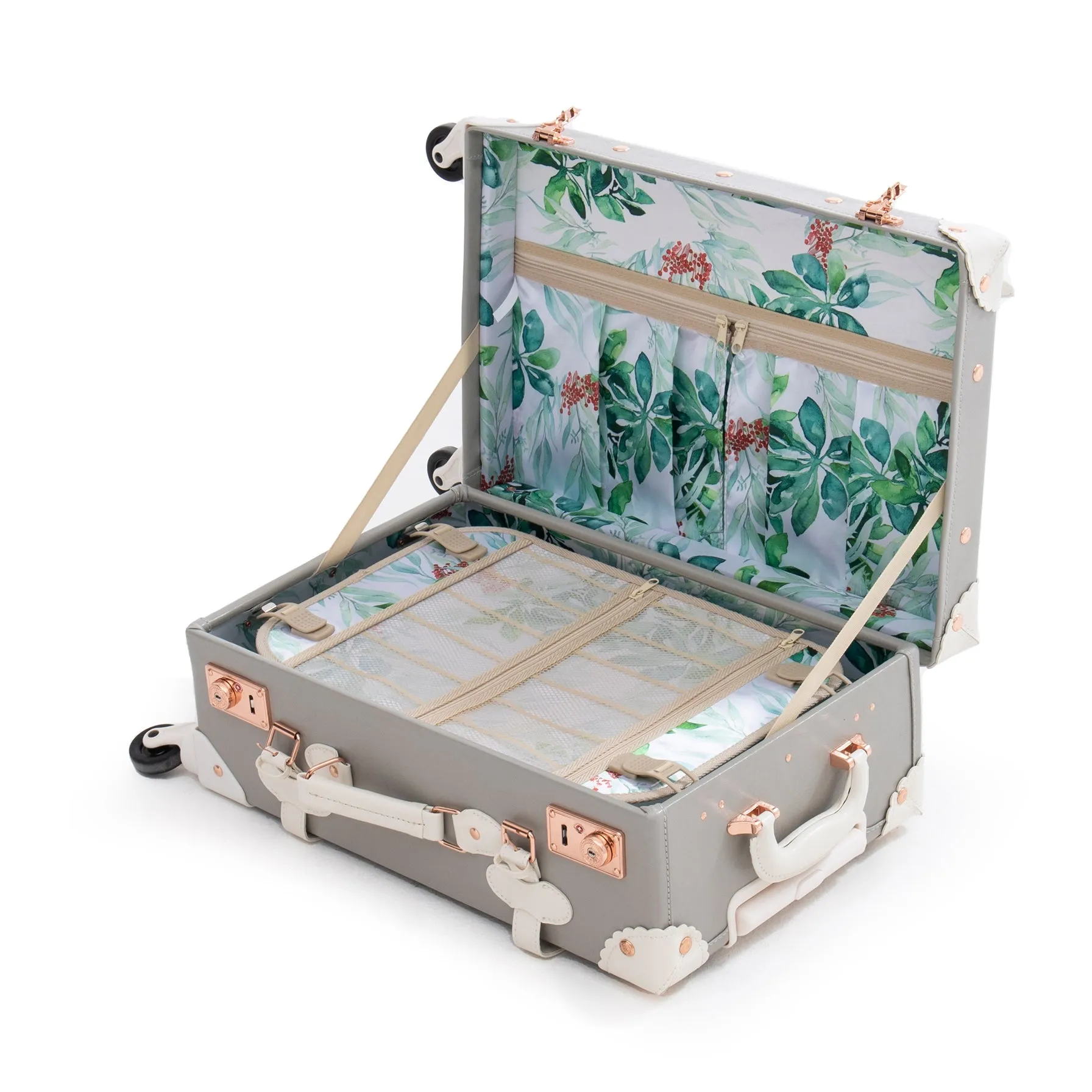 Minimalism 3 Pieces Luggage Set - Light Grey's - Cosmetic Case