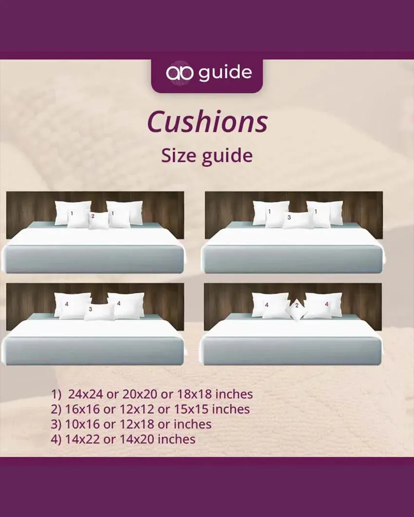 Modern Stripe Polyester Cushion Covers | Set of 2 | 12x12 Inches |