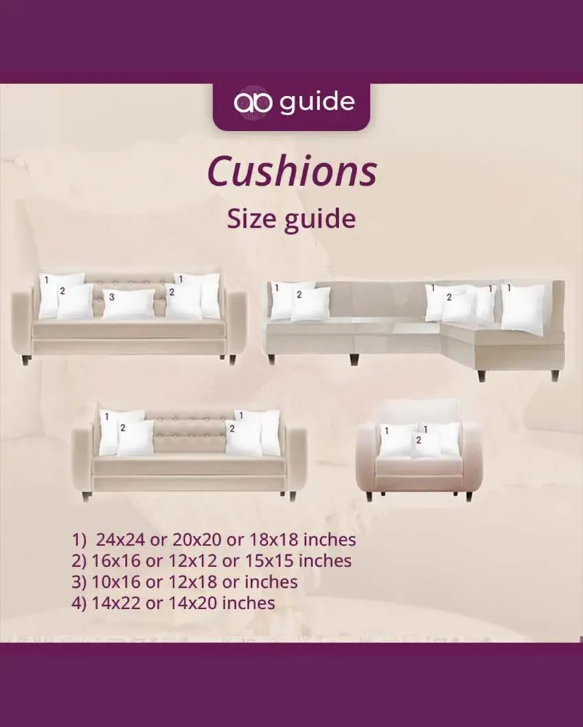 Modern Stripe Polyester Cushion Covers | Set of 2 | 12x12 Inches |