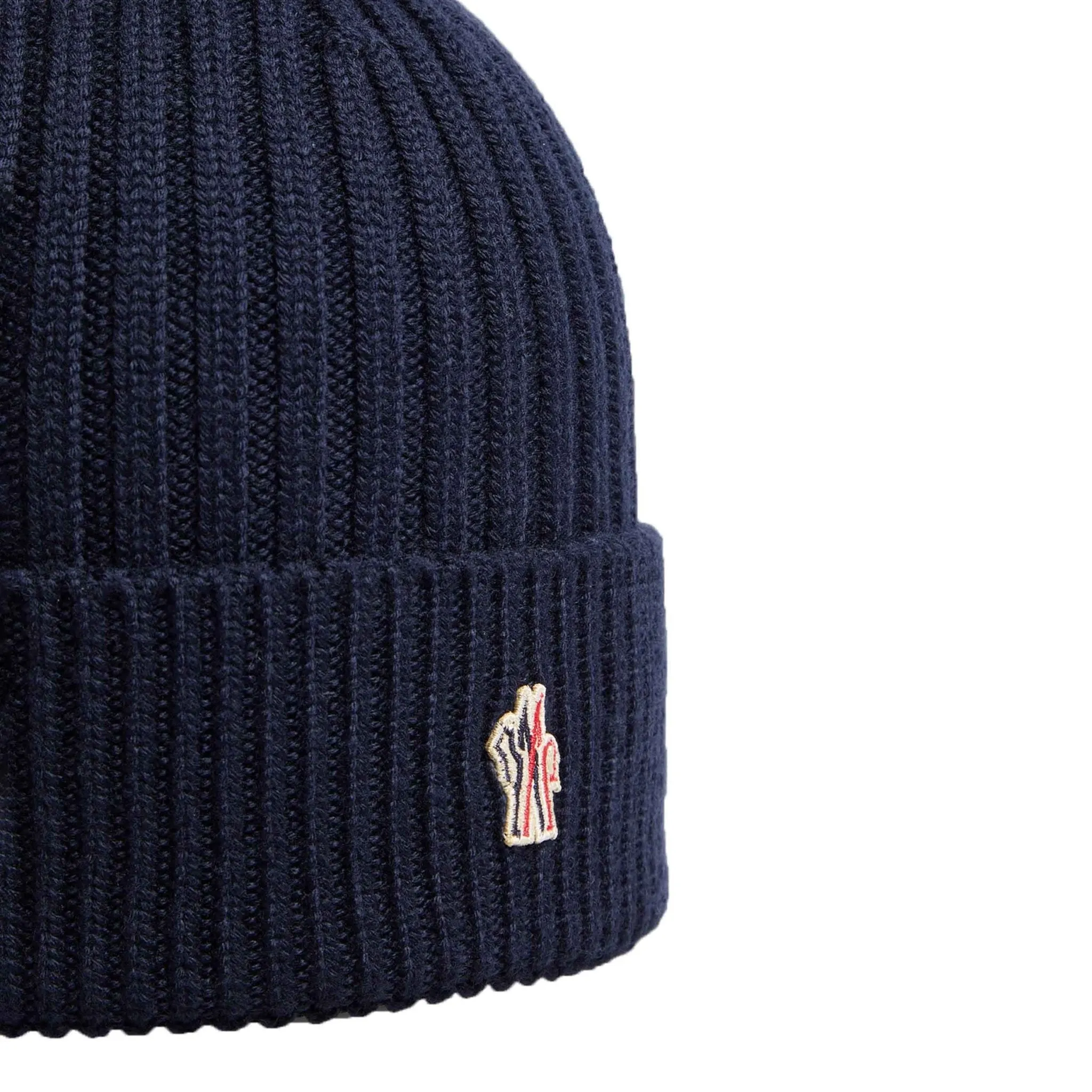 Moncler Grenoble Wool Beanie in Navy