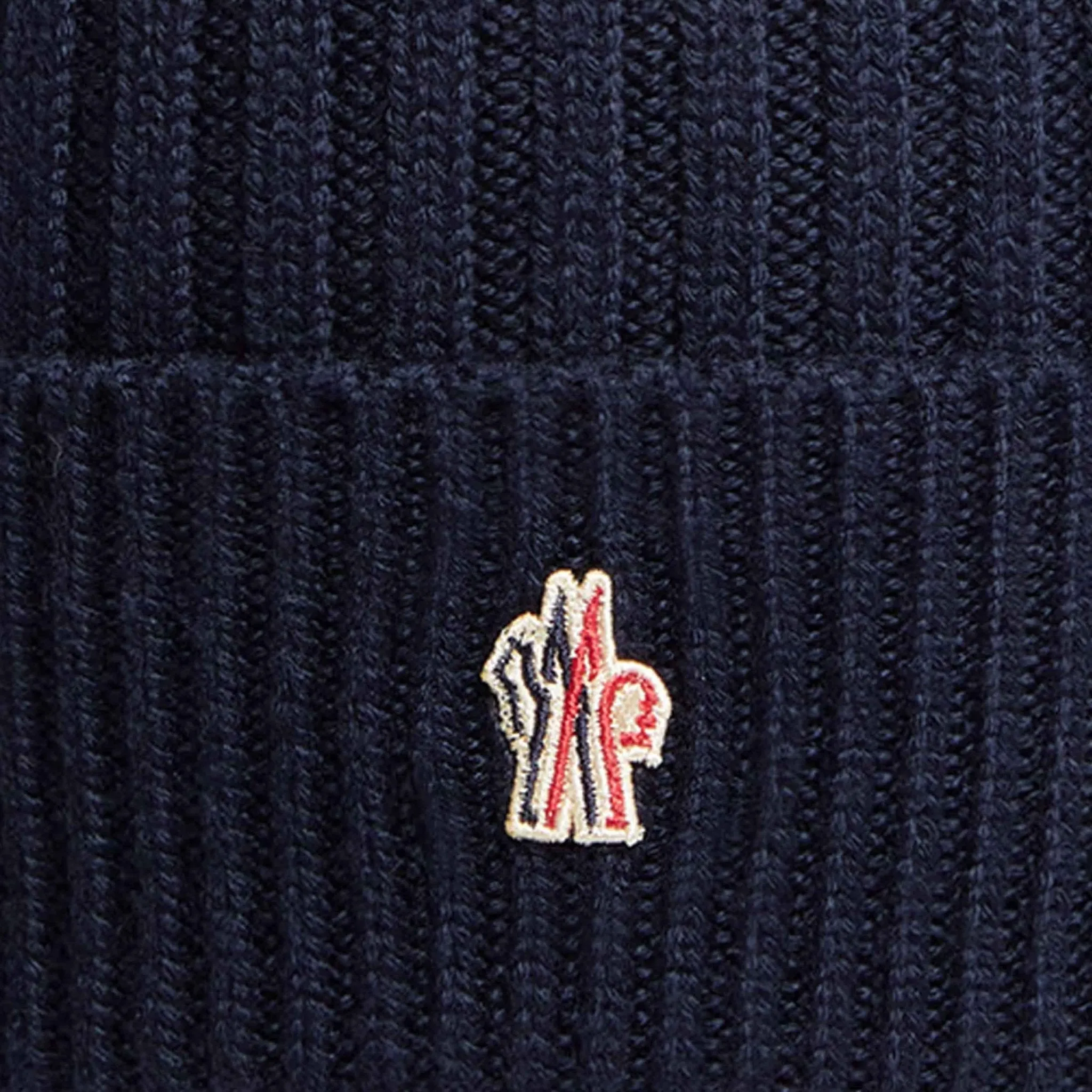 Moncler Grenoble Wool Beanie in Navy