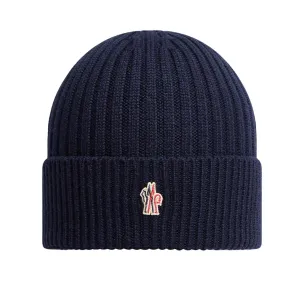 Moncler Grenoble Wool Beanie in Navy