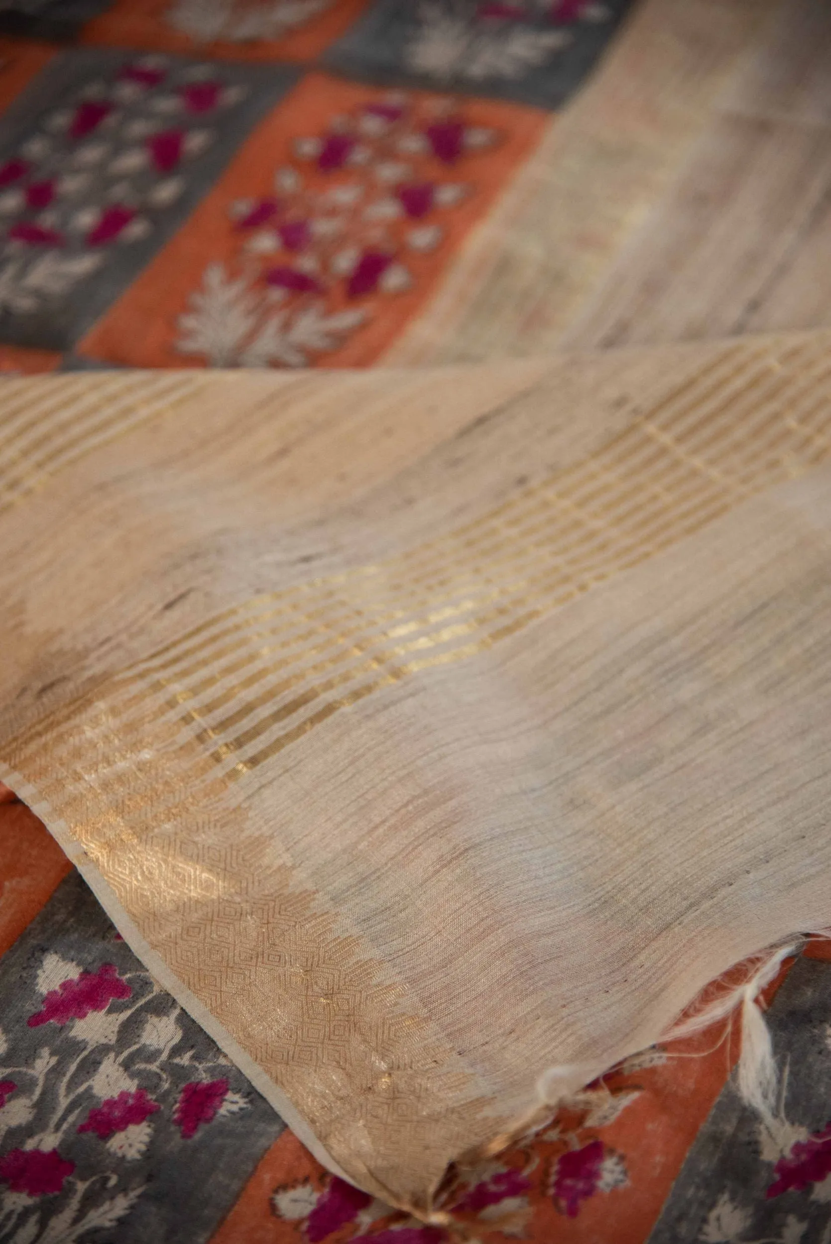 Moonga Silk Sari