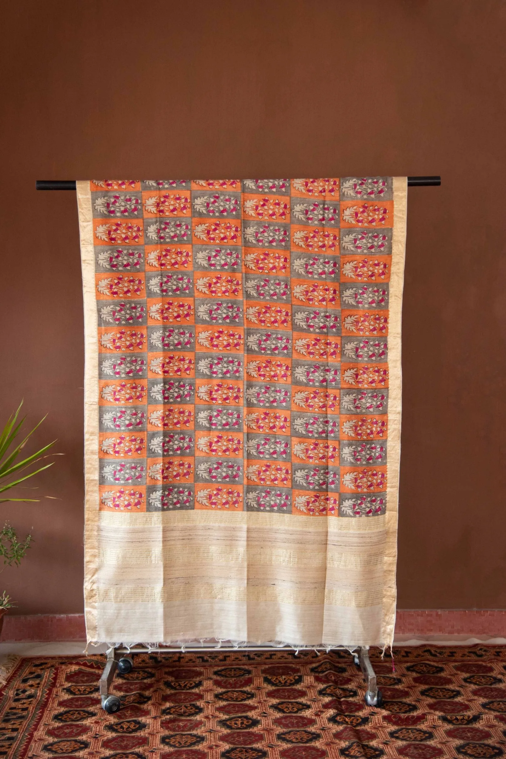 Moonga Silk Sari