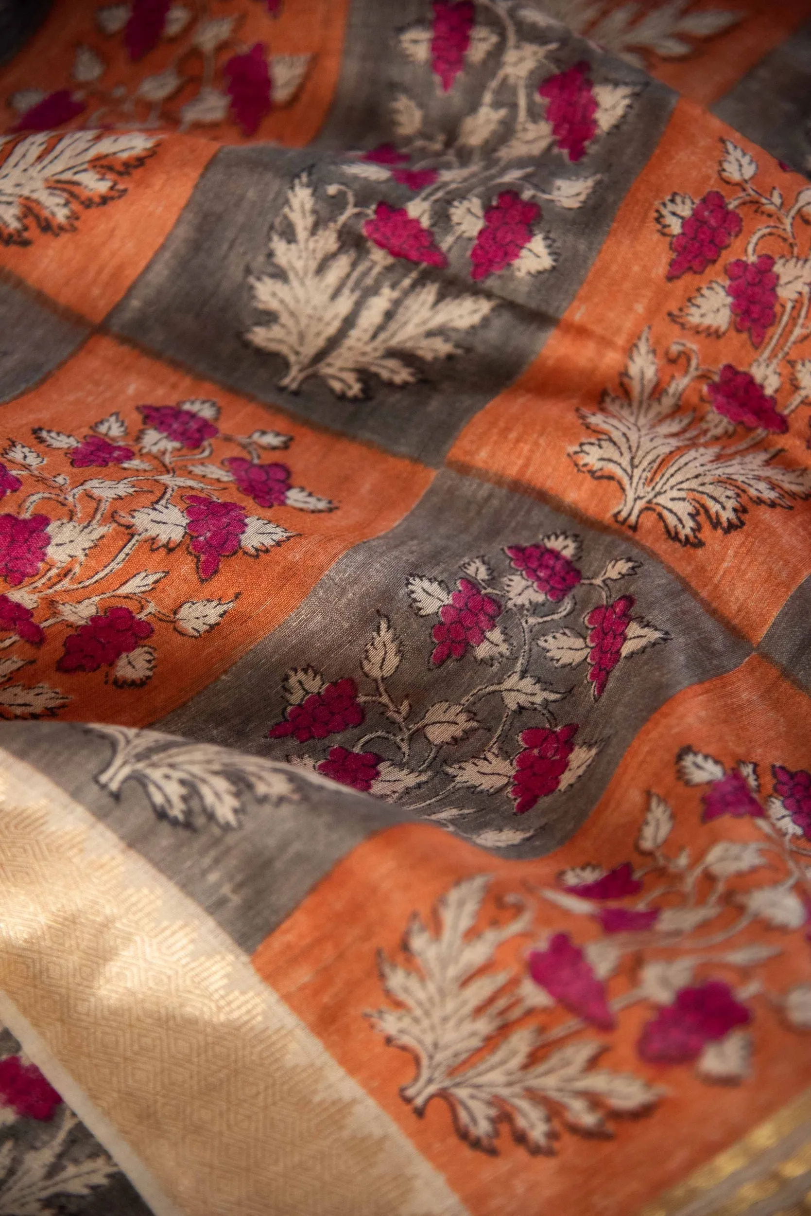 Moonga Silk Sari