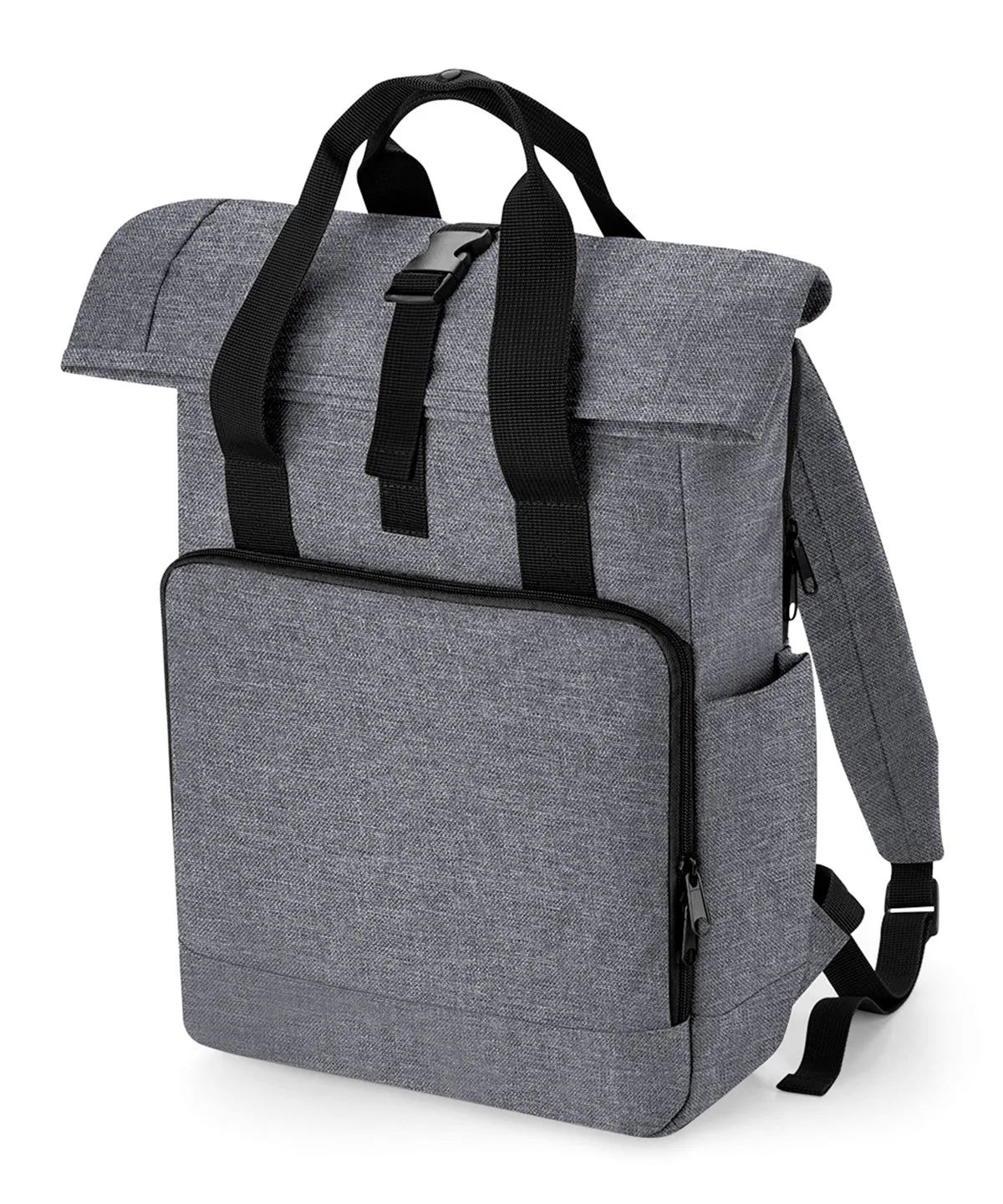 Mustard - Recycled twin handle roll-top laptop backpack