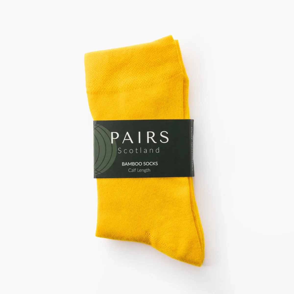 Mustard Yellow Calf Length Bamboo Socks