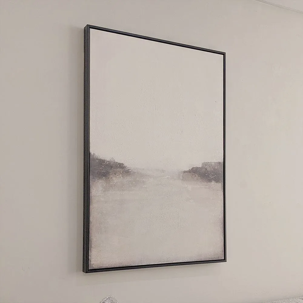 Nolita Beige & Black Abstract Canvas Wall Art