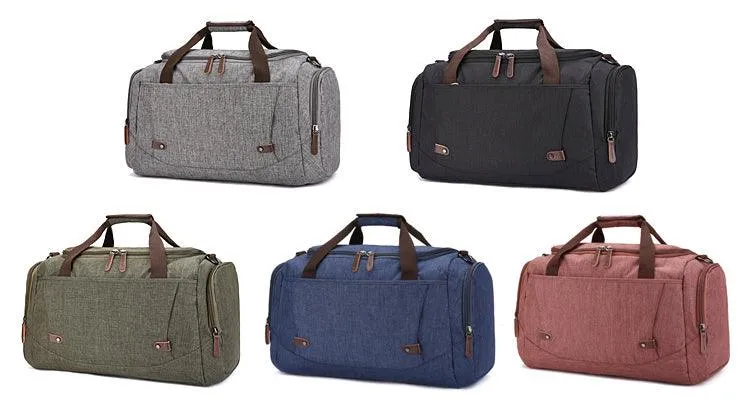 Oxford Multi Pocket Water Resistant Large Capacity Luggage Blue Bags