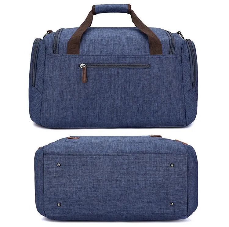 Oxford Multi Pocket Water Resistant Large Capacity Luggage Blue Bags