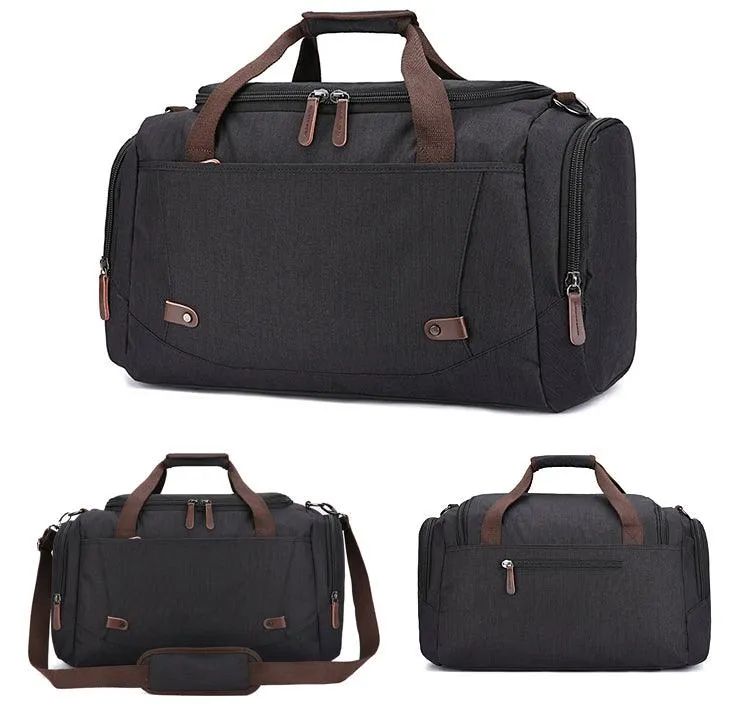 Oxford Multi Pocket Water Resistant Large Capacity Luggage Blue Bags