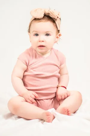 Peach Baby CableKnit Headband