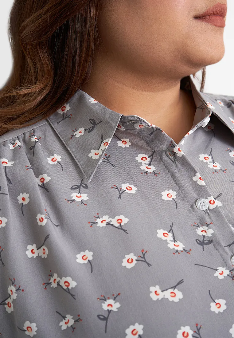 Percy Printed Basic Button Shirt