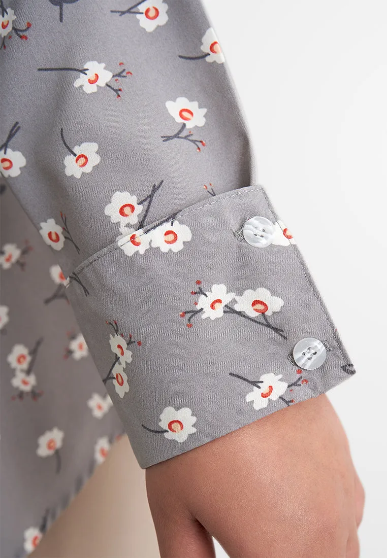Percy Printed Basic Button Shirt