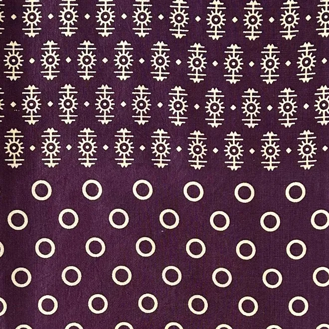 Purple Traditional Patola Printed Mashru Silk Fabric