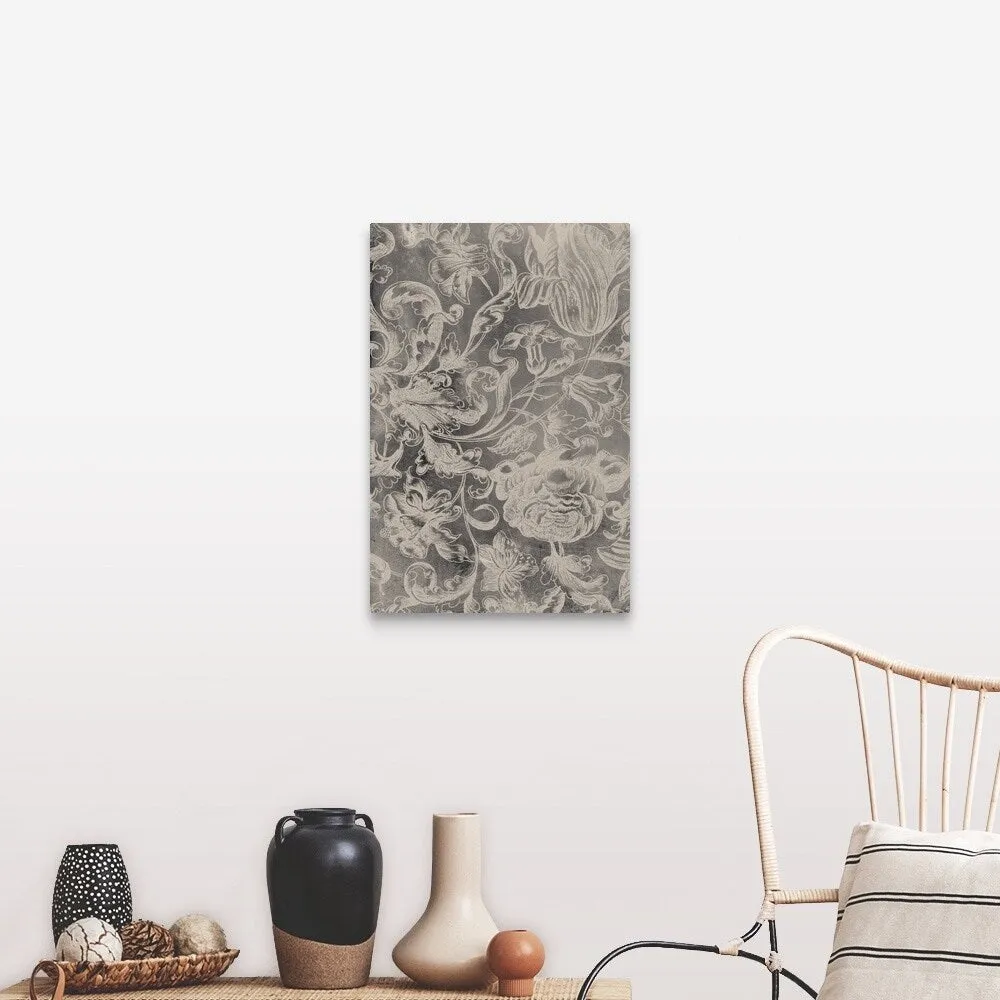 "Aged Floral I" Canvas Wall Art