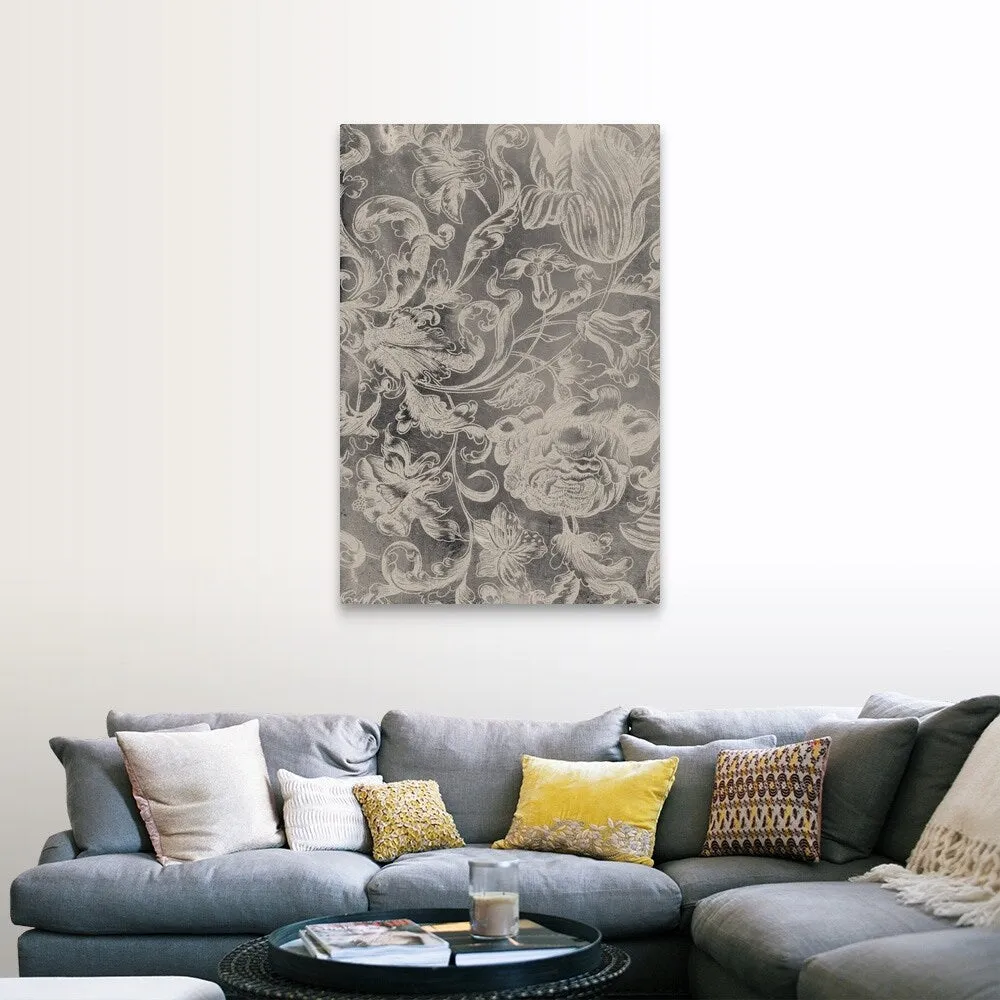 "Aged Floral I" Canvas Wall Art